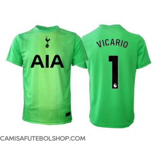 Camisa de time de futebol Tottenham Hotspur Guglielmo Vicario #1 Goleiro Replicas 1º Equipamento 2025-26 Manga Curta Camisa de time de futebol Tottenham Hotspur Guglielmo Vicario #1 Goleiro Replicas 1º Equipamento 2025-26 Manga Curta